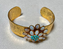 Load image into Gallery viewer, AUTHENTIC SWOBODA CUFF BRACELET ~ GENUINE OPAL, TURQUOISE