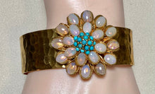 Load image into Gallery viewer, AUTHENTIC SWOBODA CUFF BRACELET ~ GENUINE OPAL, TURQUOISE!