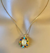 Load image into Gallery viewer, AUTHENTIC SWOBODA PENDANT ~ GENUINE MOONSTONE, MULTI-STONE