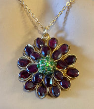 Load image into Gallery viewer, AUTHENTIC SWOBODA PENDANT ~ GARNET, PERIDOT
