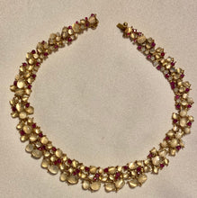 Load image into Gallery viewer, Genuine Moonstone and Ruby Necklace
