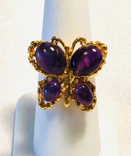 Load image into Gallery viewer, Amethyst Butterfly Ring
