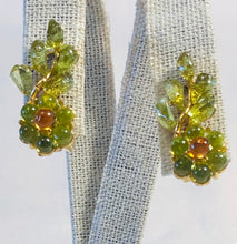 Load image into Gallery viewer, Peridot and Citrine Earrings
