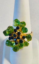 Load image into Gallery viewer, Peridot and Sapphire Ring
