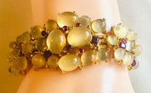 Load image into Gallery viewer, Moonstone and Ruby Bracelet
