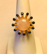 Load image into Gallery viewer, Genuine Moonstone and Sapphire Ring
