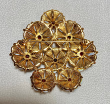 Load image into Gallery viewer, AUTHENTIC SWOBODA DOME BROOCH/ PENDANT ~ GENUINE OPAL, GARNET
