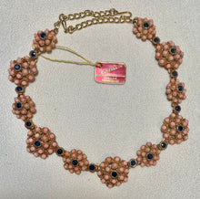 Load image into Gallery viewer, AUTHENTIC SWOBODA NECKLACE ~ CORAL, SAPPHIRE
