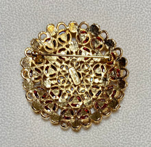 Load image into Gallery viewer, AUTHENTIC SWOBODA CLUSTER BROOCH ~ GENUINE OPAL, GARNET
