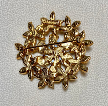 Load image into Gallery viewer, AUTHENTIC SWOBODA FLOWER BROOCH ~ GENUINE OPAL, RUBY, EMERALD, SAPPHIRE
