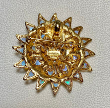Load image into Gallery viewer, AUTHENTIC SWOBODA STARBURST BROOCH/ PENDANT ~ GENUINE OPAL, RUBY
