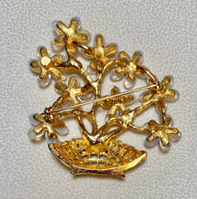 Load image into Gallery viewer, AUTHENTIC SWOBODA FLOWER BASKET BROOCH ~ GENUINE OPAL, SAPPHIRE, RUBY, EMERALD
