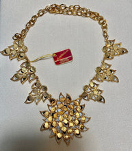 Load image into Gallery viewer, AUTHENTIC SWOBODA BIB NECKLACE ~ GENUINE BLUE AND WHITE OPAL ~ ONLY ONE!
