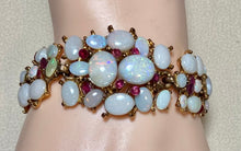 Load image into Gallery viewer, AUTHENTIC SWOBODA BRACELET ~ GENUINE OPAL, RUBY
