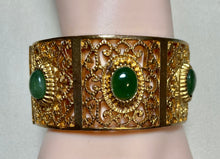 Load image into Gallery viewer, AUTHENTIC SWOBODA CUFF BRACELET ~ JADE
