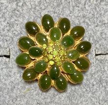 Load image into Gallery viewer, AUTHENTIC SWOBODA RING  ~ Jade, Peridot
