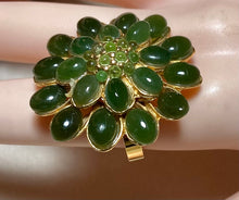 Load image into Gallery viewer, AUTHENTIC SWOBODA RING  ~ Jade, Peridot

