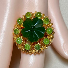 Load image into Gallery viewer, AUTHENTIC SWOBODA RING  ~ Jade, Peridot
