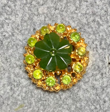 Load image into Gallery viewer, AUTHENTIC SWOBODA RING  ~ Jade, Peridot
