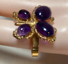Load image into Gallery viewer, AUTHENTIC SWOBODA BEE RING ~ AMETHYST

