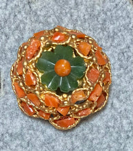 Load image into Gallery viewer, AUTHENTIC SWOBODA RING ~ CORAL, JADE
