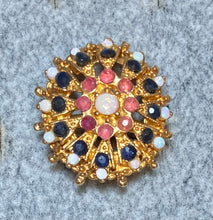 Load image into Gallery viewer, AUTHENTIC SWOBODA RING ~ GENUINE SAPPHIRE, OPAL, RUBY
