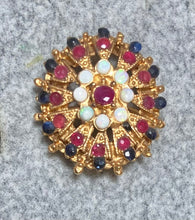 Load image into Gallery viewer, AUTHENTIC SWOBODA RING ~ GENUINE SAPPHIRE, RUBY, OPAL
