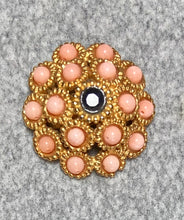 Load image into Gallery viewer, AUTHENTIC SWOBODA RING ~ CORAL, SAPPHIRE
