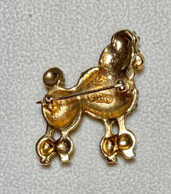 Load image into Gallery viewer, AUTHENTIC SWOBODA POODLE DOG BROOCH ~ PERIDOT, RUBY EYE
