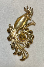 Load image into Gallery viewer, AUTHENTIC SWOBODA COCKATOO BROOCH ~ PERIDOT, RUBY, MULTI-STONE
