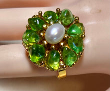 Load image into Gallery viewer, AUTHENTIC SWOBODA RINGS ~ PERIDOT, FRESH WATER PEARL
