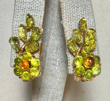 Load image into Gallery viewer, AUTHENTIC SWOBODA EARRINGS ~ PERIDOT, CITRINE
