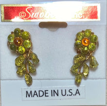 Load image into Gallery viewer, AUTHENTIC SWOBODA EARRINGS ~ PERIDOT, CITRINE
