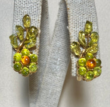 Load image into Gallery viewer, AUTHENTIC SWOBODA EARRINGS ~ PERIDOT, CITRINE
