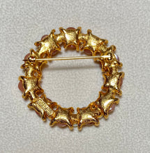 Load image into Gallery viewer, AUTHENTIC SWOBODA WREATH BROOCH ~ MOONSTONE, PEARL
