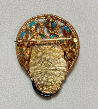 Load image into Gallery viewer, AUTHENTIC SWOBODA BLACKAMOOR BROOCH ~ TURQUOISE

