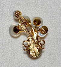 Load image into Gallery viewer, AUTHENTIC SWOBODA FLOWER VASE BROOCH  ~ GENUINE MOONSTONE
