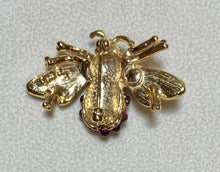 Load image into Gallery viewer, AUTHENTIC SWOBODA BEE BROOCH ~ GARNET, ROSE QUARTZ, TURQUOLITE
