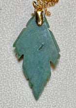 Load image into Gallery viewer, AUTHENTIC SWOBODA JADE LEAF AND BEE PENDANT ~ JADE, CORAL, PERIDOT EYES

