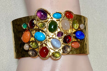 Load image into Gallery viewer, AUTHENTIC SWOBODA CUFF BRACELET ~ MULTI-STONE
