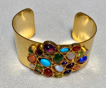 Load image into Gallery viewer, AUTHENTIC SWOBODA CUFF BRACELET ~ MULTI-STONE

