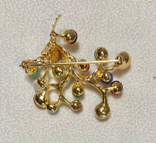 Load image into Gallery viewer, AUTHENTIC SWOBODA TREE OF LIFE BROOCH ~ MULTI-STONE
