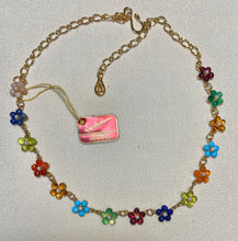 Load image into Gallery viewer, AUTHENTIC SWOBODA FLOWER NECKLACE ~ MULTI-STONE
