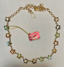 Load image into Gallery viewer, AUTHENTIC SWOBODA FLOWER NECKLACE ~ MULTI-STONE
