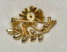 Load image into Gallery viewer, AUTHENTIC SWOBODA FLOWER BROOCH ~ MOONSTONE, PERIDOT, TURQUOISE, CORAL, PEARL
