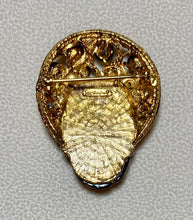 Load image into Gallery viewer, Authentic Swoboda Blackamoor Brooch  ~ Garnet
