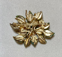 Load image into Gallery viewer, AUTHENTIC SWOBODA FLOWER BROOCH ~ JADE, CORAL
