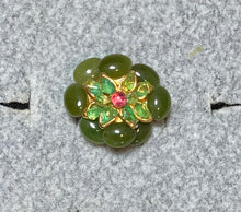 Load image into Gallery viewer, AUTHENTIC SWOBODA RING  ~ Jade, Peridot, Ruby
