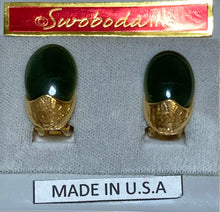 Load image into Gallery viewer, AUTHENTIC SWOBODA EARRINGS ~ JADE
