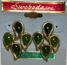 Load image into Gallery viewer, AUTHENTIC SWOBODA EARRINGS ~ JADE
